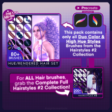 Load image into Gallery viewer, Hair Styles #2 • Full Color Styles
