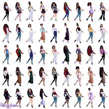 Load image into Gallery viewer, Jayamie Collection | 400 Pre-made Characters - Raven Black Hair Bundle
